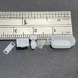 1:144 Scale Bathroom Kit * Dollhouse Miniature * Micro Scale * N Gauge * 3D Printed *ShopMiniDecorandMore * Diorama * Model Train