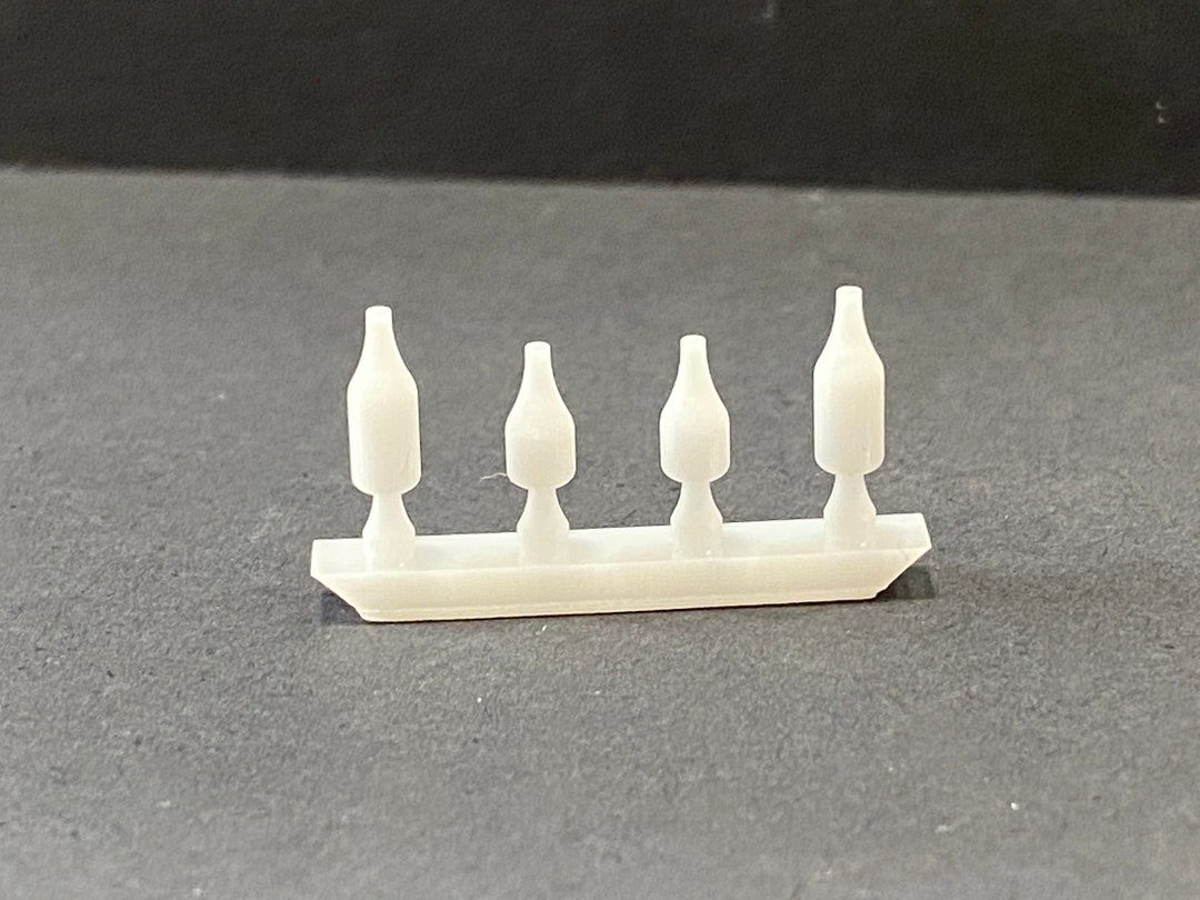 124 Scale Condiment Bottles 2 Sets of 2 Kit Dollhouse Miniature G