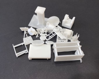 Bag of Misprints, rejects, Trash to Treasure Dollhouse Miniature * 1/48 1/24 1/12 1/144 Scale All Gauge * 3D Printed * ShopMiniDecorandMore