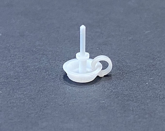 1:48 Scale Vintage Candle holder with Candle 2 in Kit * Dollhouse Miniature * O Scale / Gauge * 3D Printed * ShopMiniDecorandMore * Diorama