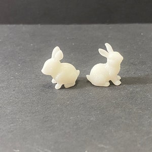 1:48 Scale Bunnies (2) Kit * Dollhouse Miniature * O Scale / Gauge * 3D Printed * ShopMiniDecorandMore * Diorama * Model Train