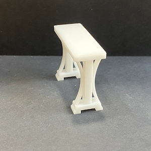 1:48 Scale Console Table Kit * Dollhouse Miniature * O Gauge * 3D Printed * ShopMiniDecorandMore * Diorama * Model Train