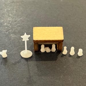 1:48 Scale Nativity Kit * Dollhouse Miniature * O Gauge * 3D Printed * Laser Cut * ShopMiniDecorandMore * Diorama * Model Train * Quarter