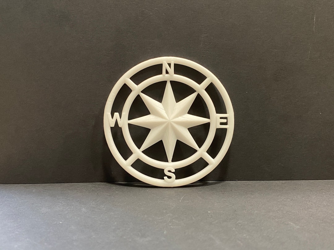 Compass Mini Train 1:12 Scale Wall Decor Compass Kit * Dollhouse Miniature * 3D Printed ...