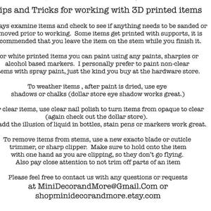 1:48 Scale Squirrels (2) Kit * Dollhouse Miniature * O Gauge * 3D Printed * ShopMiniDecorandMore * Diorama * Model Train * Quarter image 6