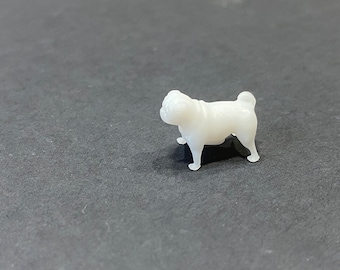 1:24 Scale Pug Dog Kit * Dollhouse Miniature G Scale Gauge 3D Printed ShopMiniDecorandMore Diorama Model Train Half Scale