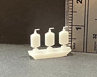 1:24 Maßstab Handseifen Flaschen 3er Set Kit * Puppenhaus Miniatur *Sehr G *3D Gedruckt *ShopMiniDecoundMehr *Diorama *Modellzug