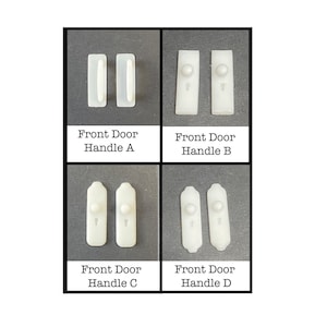 1:24 Scale Front Door Handles  You choose the style (2) Kit * Dollhouse Miniature * G Gauge * 3D Printed Diorama * Model Train * Half Scale