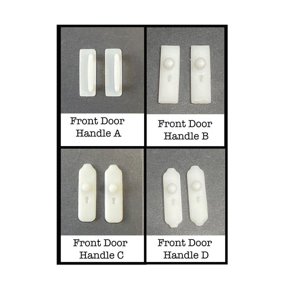 1:48 Scale Front Door Handles You choose the style (2) Kit * Dollhouse Miniature O Gauge 3D Printed ShopMiniDecorandMore Diorama Model Train