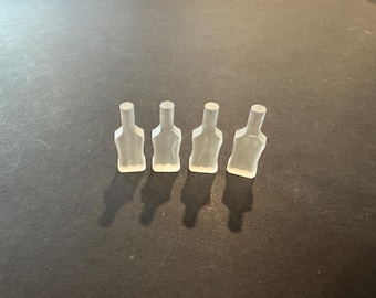 Kit de 4 botellas de aderezo para ensaladas a escala 1:87 * Miniatura para casa de muñecas * Escala HO * Impreso en 3D * Diorama * Tren modelo * Micro