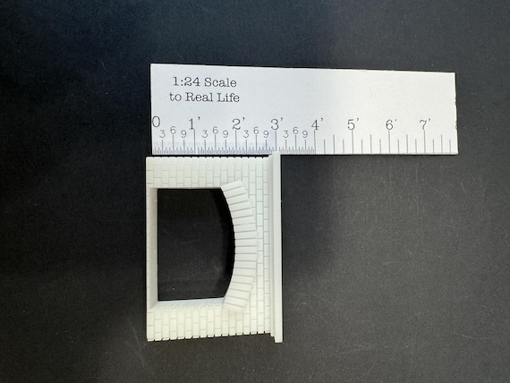 Camino In Mattoni - Scala 1:24 - Natale - Mobili In MINIATURA Per CASA DELLE BAMBOLE - Miniature Artigianali Fatte A Mano - CosediunaltroMondo Italia - Regalo - Italia - Foto 8