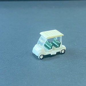 1:144 スケール ゴルフカート * ドールハウス ミニチュア * N スケール ゲージ * ShopMiniDecorandMore * ジオラマ * 鉄道模型 マイクロ