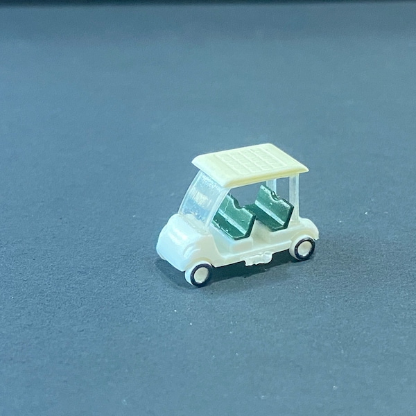 1:144 Scale Golf Cart* Dollhouse Miniature * N Scale Gauge * ShopMiniDecorandMore * Diorama * Model Train Micro