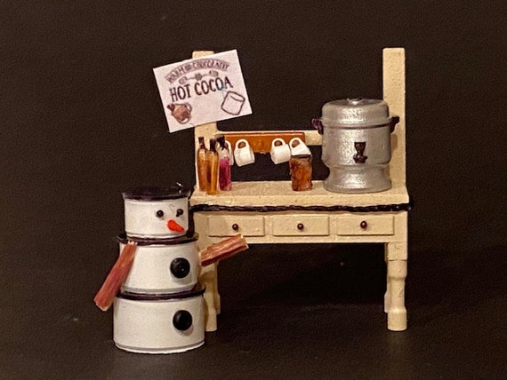 1:48 Scale Cocoa Stand Kit Dollhouse Miniature O Scale | Etsy