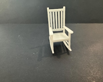 1:24 Scale Rocking Chair Kit * Dollhouse Miniature * G Gauge * 3D Printed * ShopMiniDecorandMore *Diorama *Model Train *Half Scale