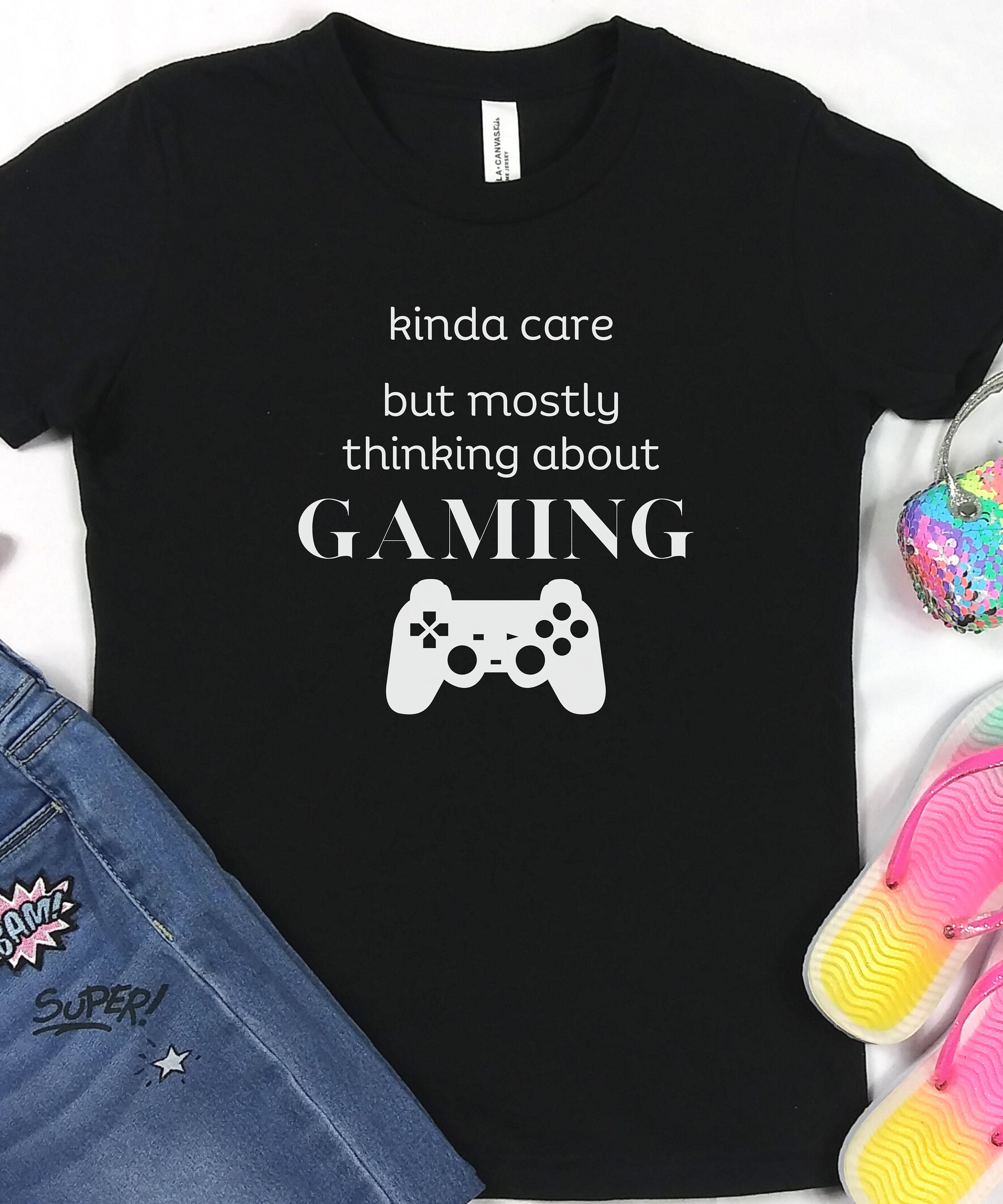 Logo White Cute Kids Gaming  Kids T-Shirt for Sale by