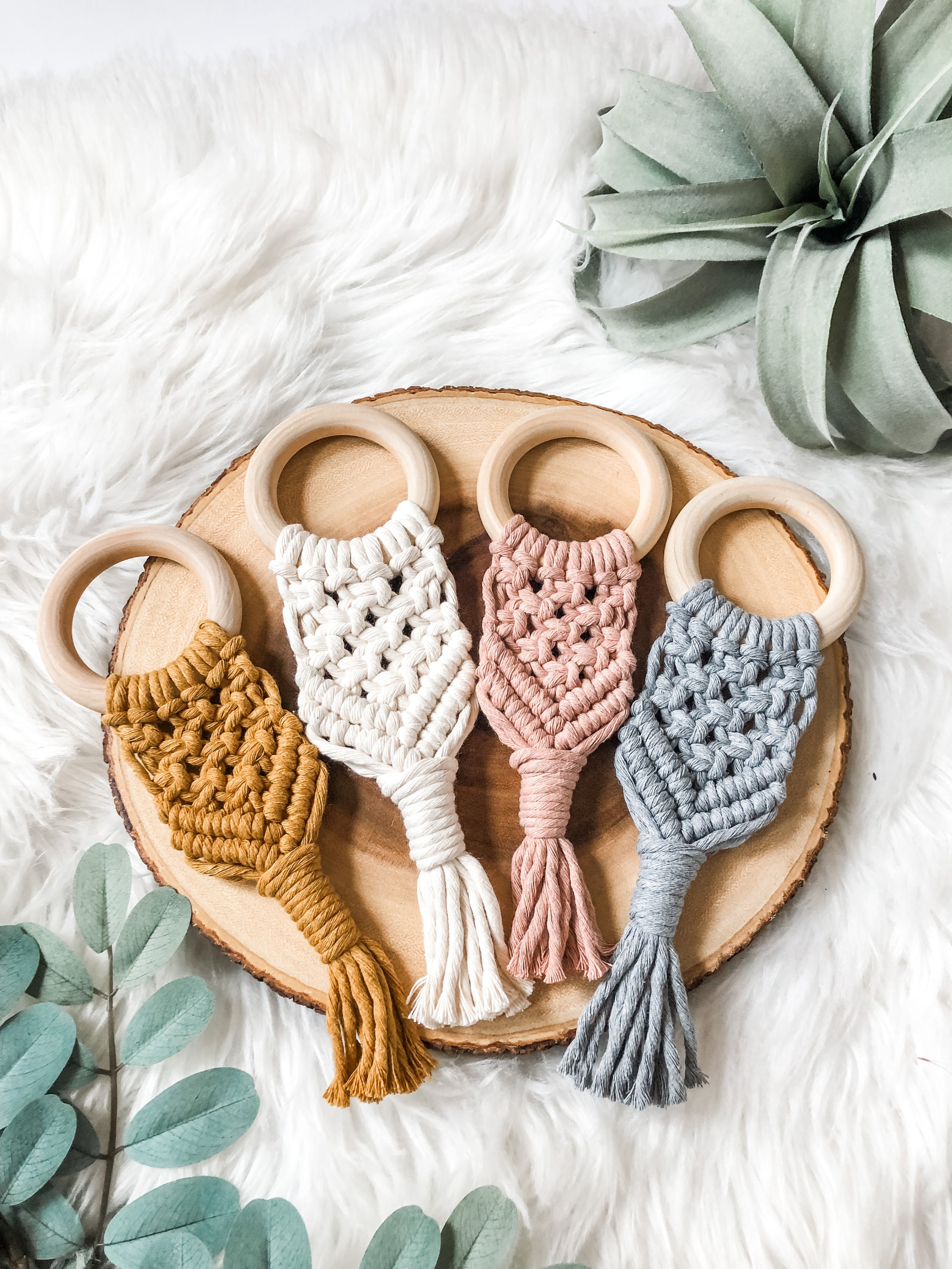 Macrame teether sale