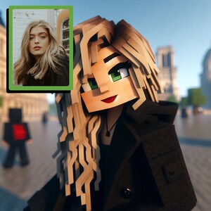 Mine Block Custom Portrait. Mining Art. Custom Icon. Mine Crafting Character. Mining Crafting Drawing. Mining Crafts Custom Portrait. Pixel.