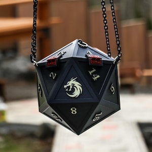 D20 handtas/handtas - DnD nerdy modeaccessoire - Dice Goblin-cadeau