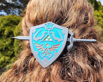 Hero Sword and Shield Hair Accessory