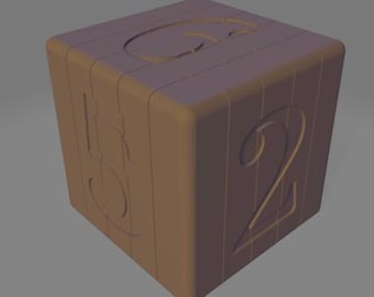 Support-free STL for D6 Fidget Toy to 3D print it yourself