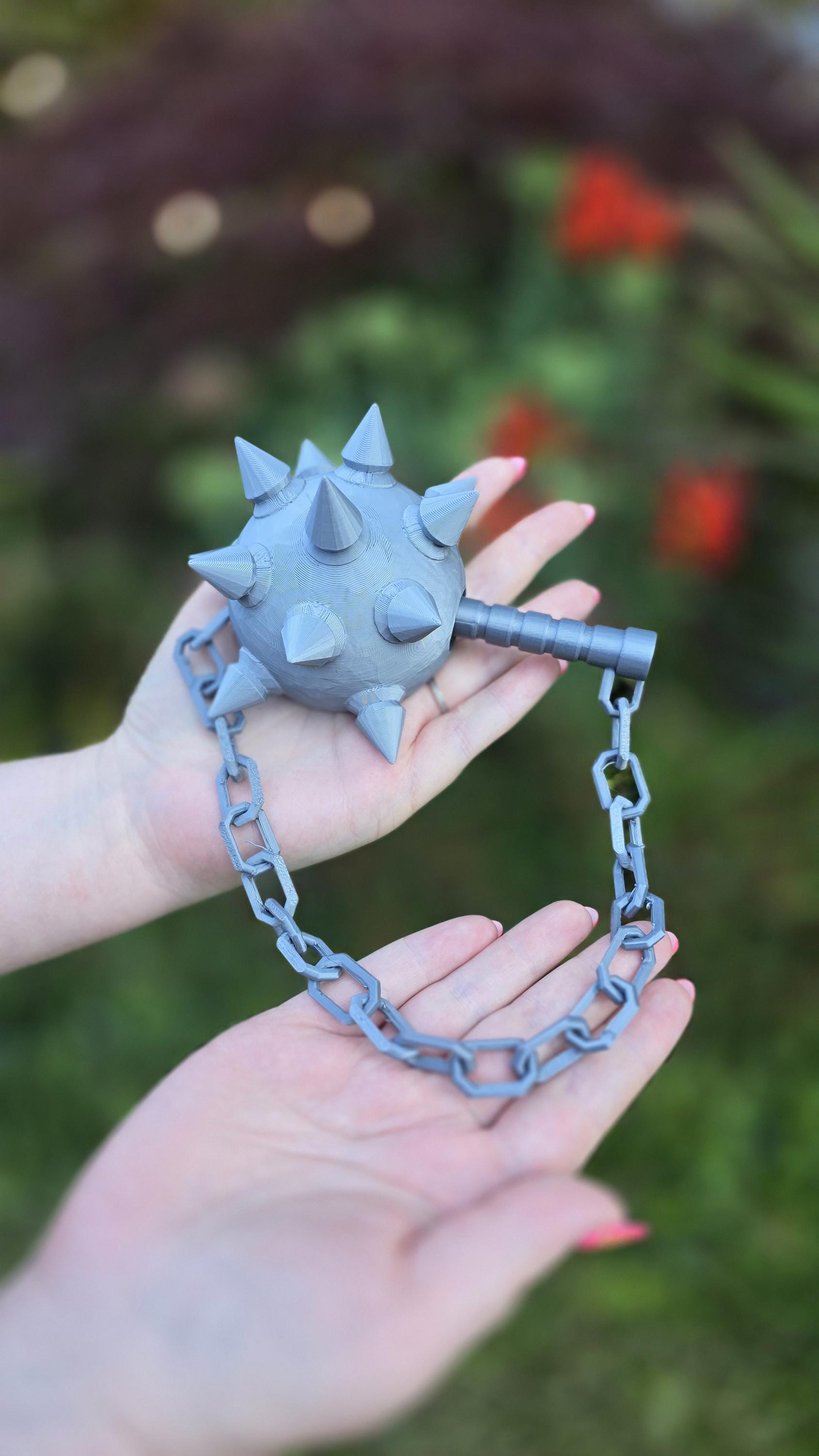 アイドル Spike flail STL Morning Star Flail Hair Accessory Cosplay FILES ONLY to 3D