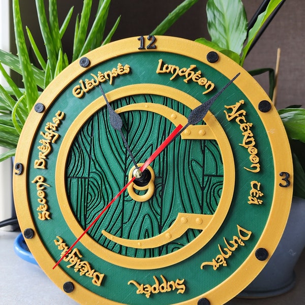 STL Cozy Shire Clock FILES ONLY to 3D print it yourself
