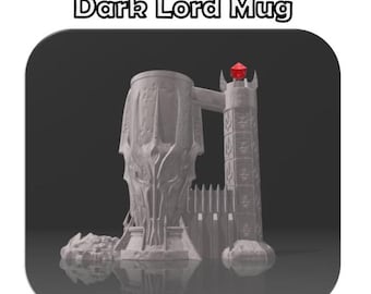 Support-free STL for Dark Lord Can Holding Dice Tower to 3D print it yourself