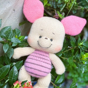 Knitting pattern bear and pig image 7