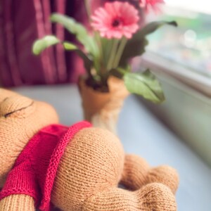 Knitting pattern bear and pig image 4