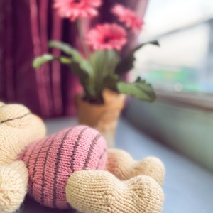 Knitting pattern bear and pig image 5