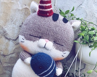 Knitting pattern- a lovely cat