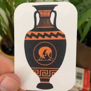Stickers lévrier - Style vase grec ancien