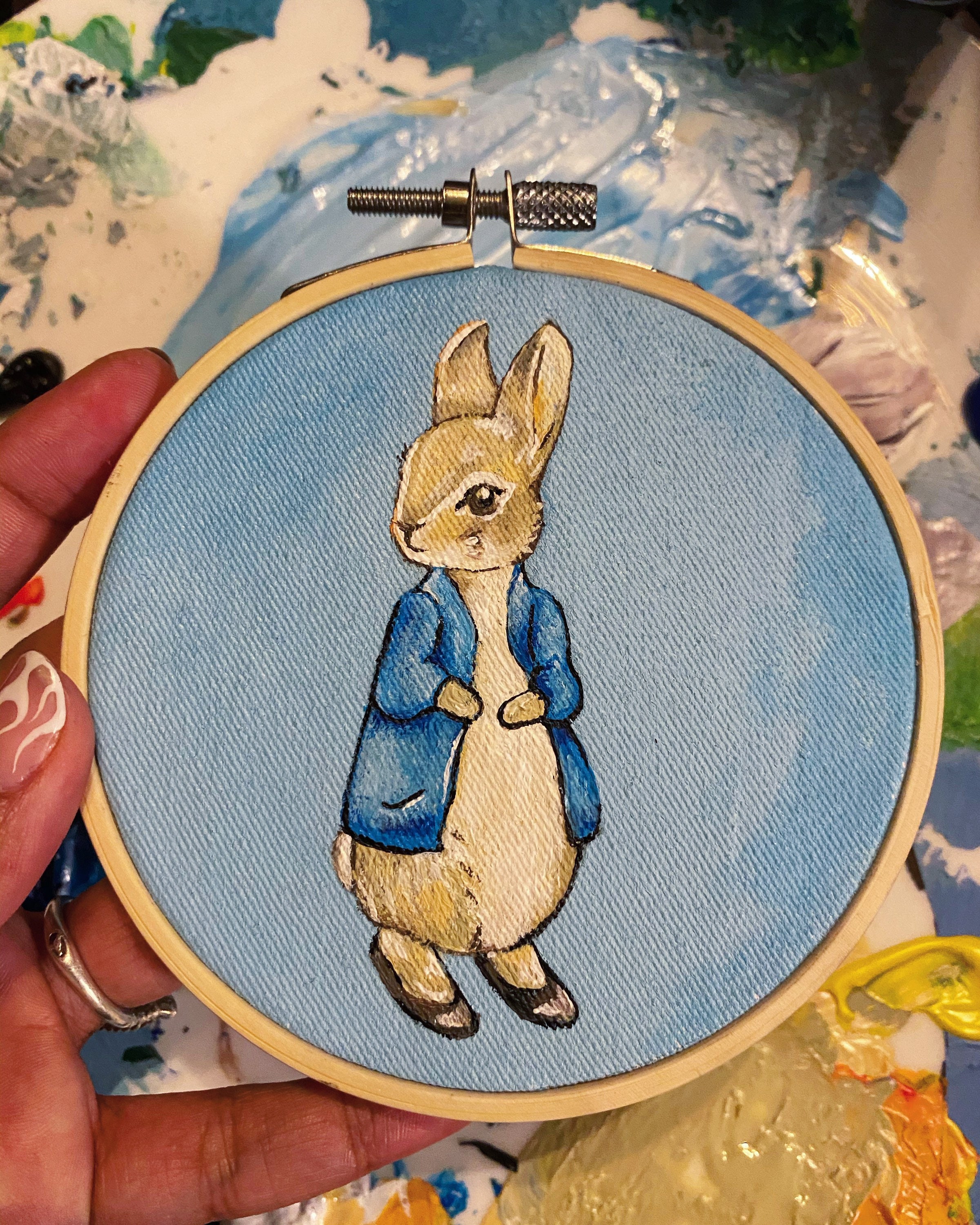 Nursery embroidery circle peter rabbit  etsy Nursery embroidery circle peter rabbit  etsy