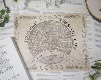 Lunathion- Crescent City Map | PARCHMENT