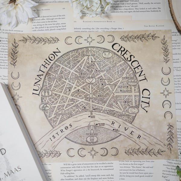 Lunathion- Crescent City Map | PARCHMENT