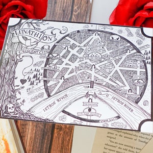 Crescent City Map Print Hand Drawn Art Print - Etsy