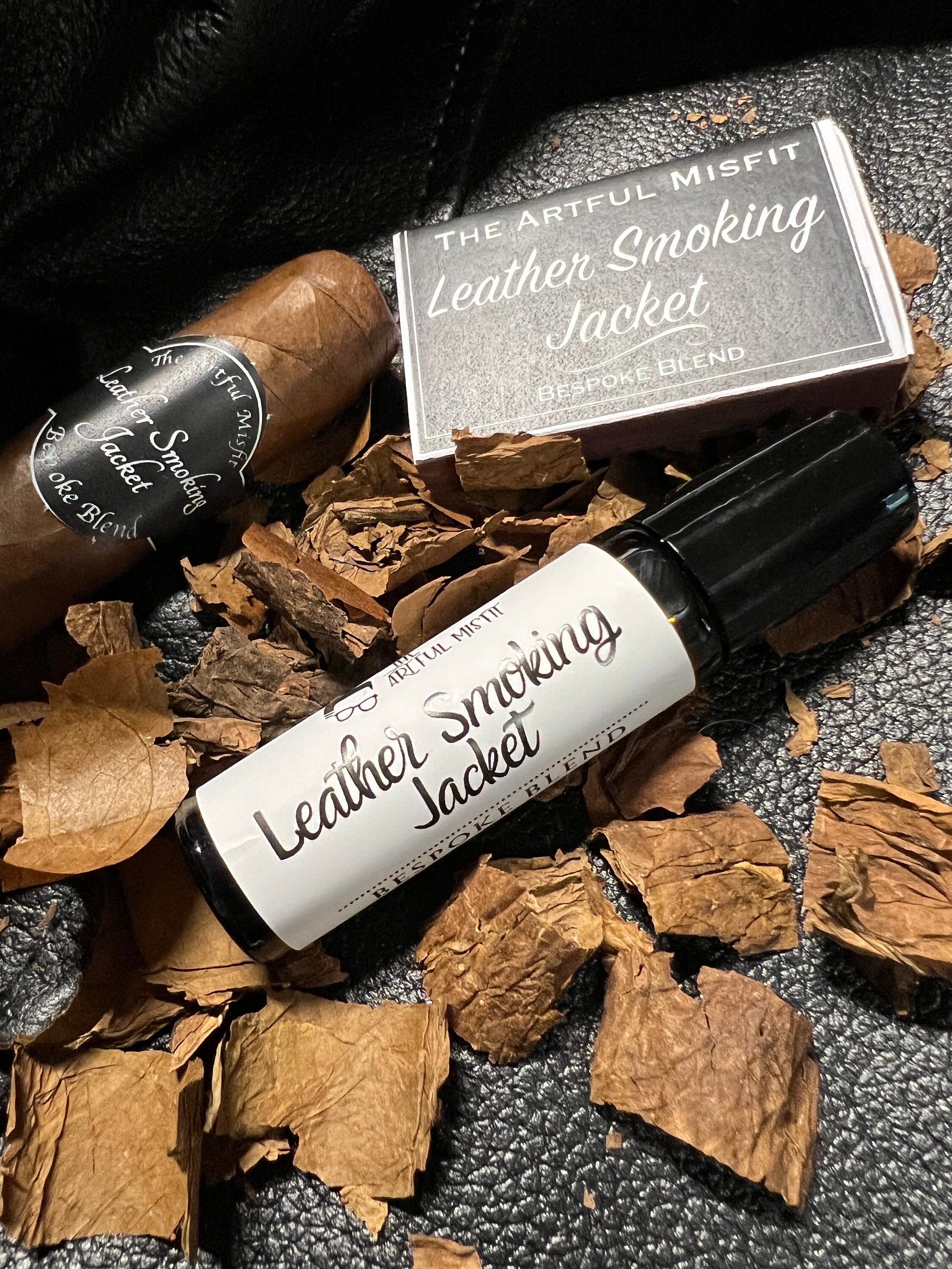 Leather Smoking Jacket