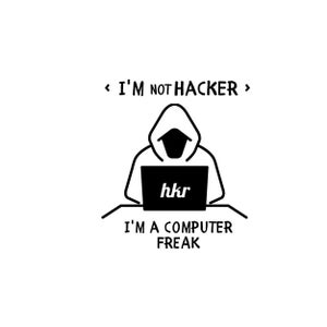 Computer Freak Design, Hacker Quote Art (Digital Download)