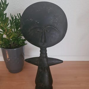 Originele Ashanti Vruchtbaarheidspop uit Ghana uit de jaren '60.