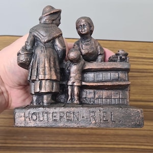 Vintage Bronze &#39;Bäckerszene&#39;.