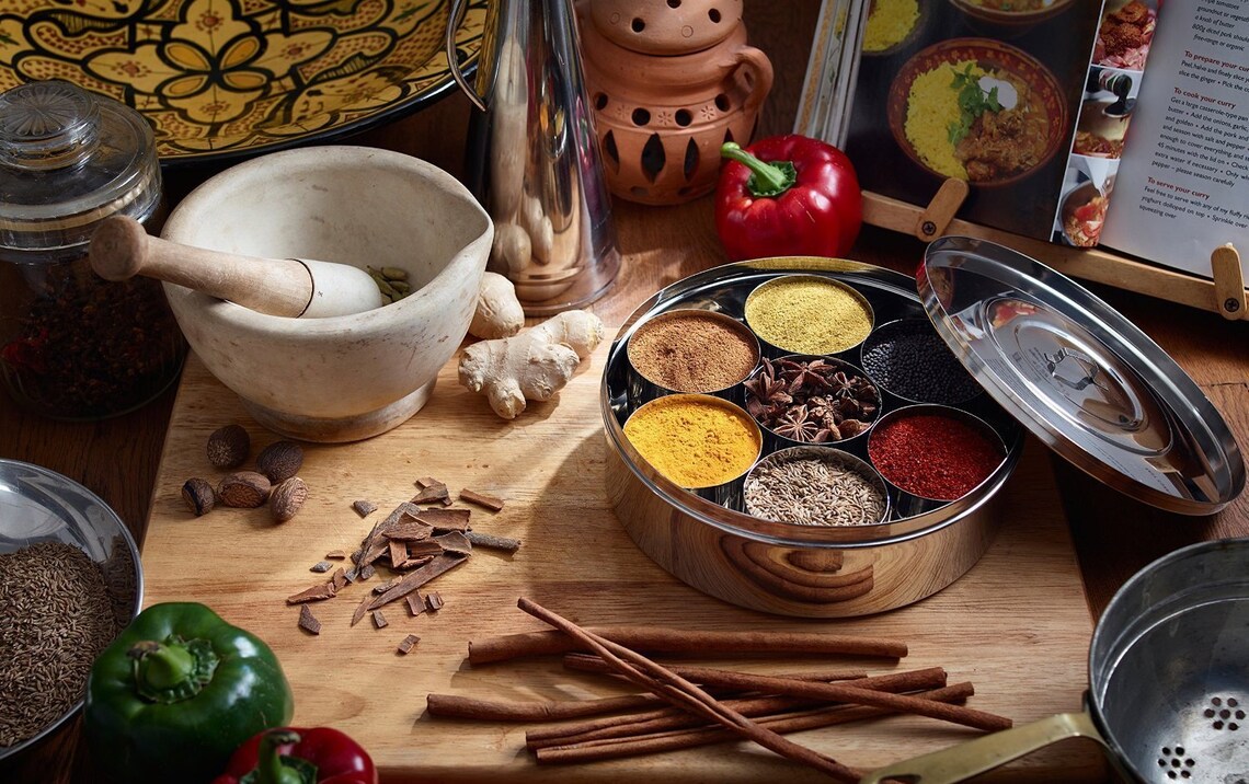 Indian Spice Tin Spice Tin Spice Set Ideal Food Gift Etsy