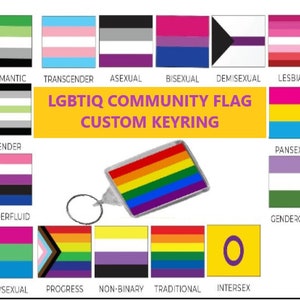 Llavero LGBTQ, asexual, bisexual, gay, arcoíris, pansexual, transgénero