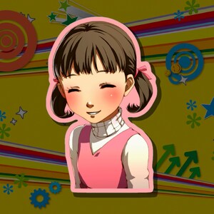 N 4 Portrait Vinyl Decal Sticker | Anime Video Game Itasha JDM