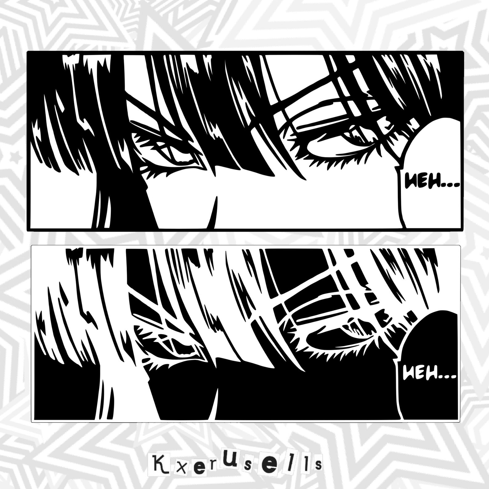 Anime Eyes Vinyl Decal Manga Panel JDM Itasha Etsy