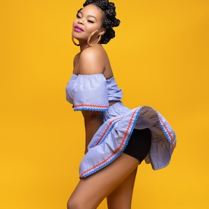 CLAUDINETTE short creole set