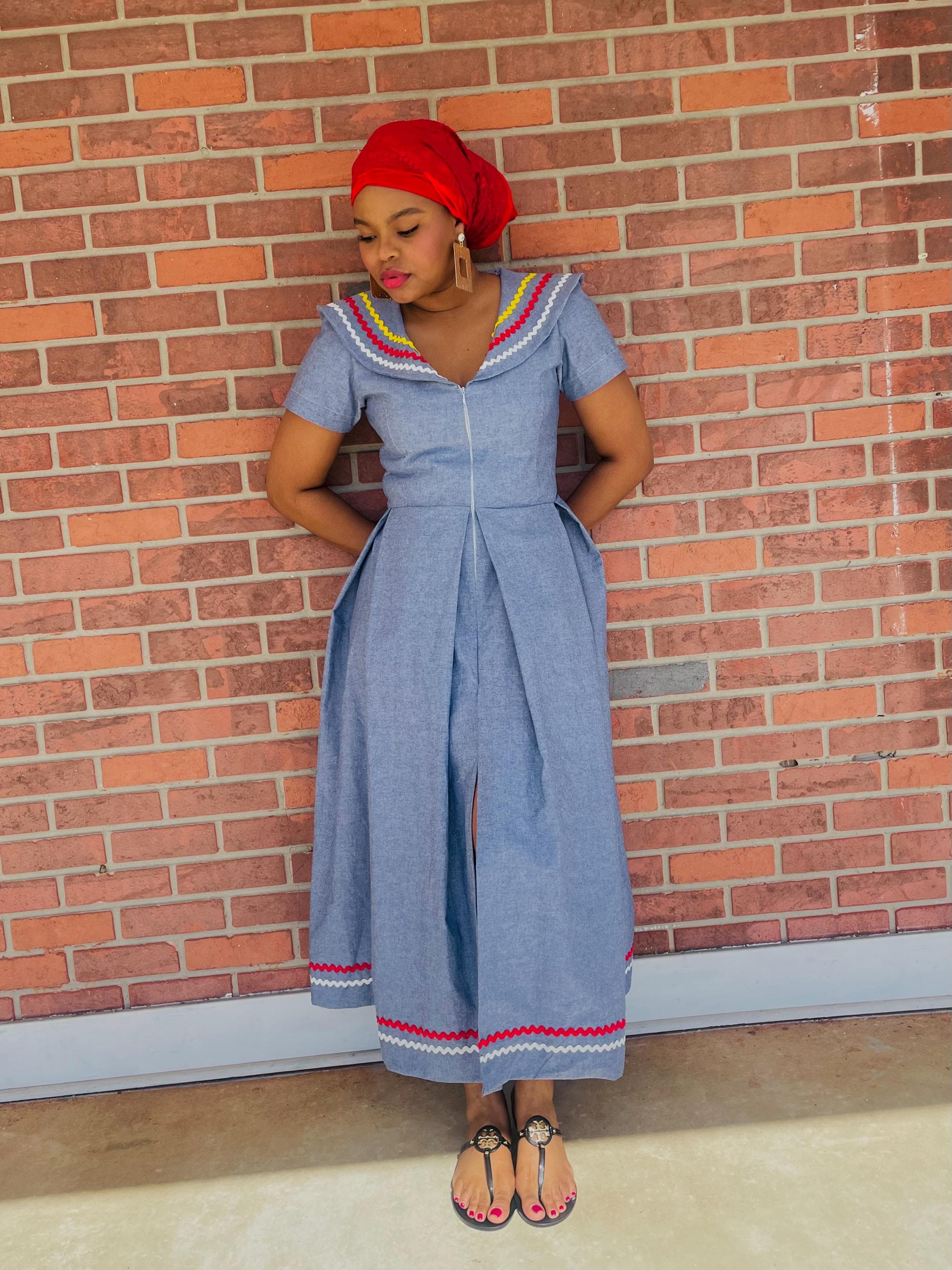 Pleated Creole dress
