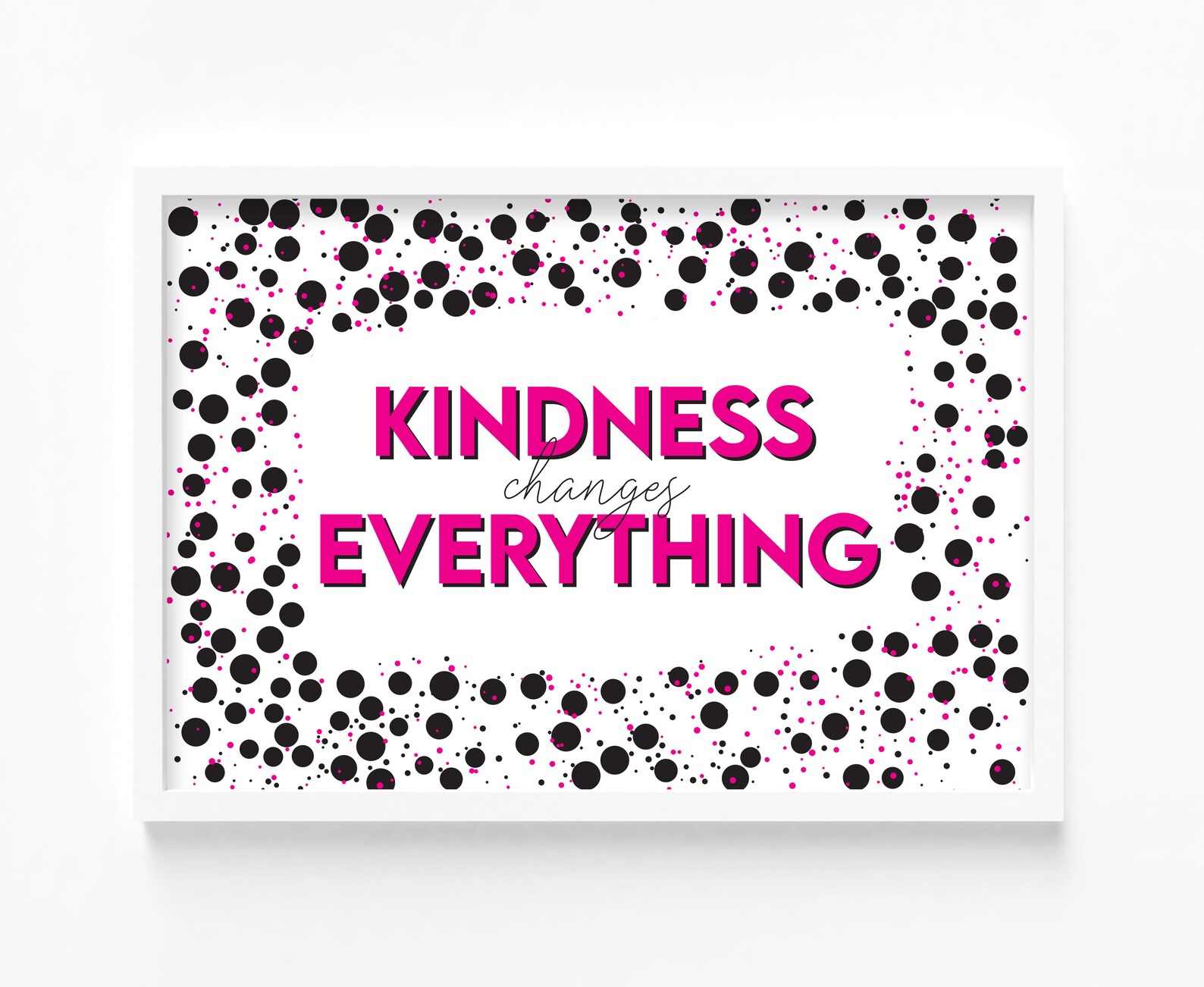 Kindness Changes Everything Living Room Print Perfection | Etsy
