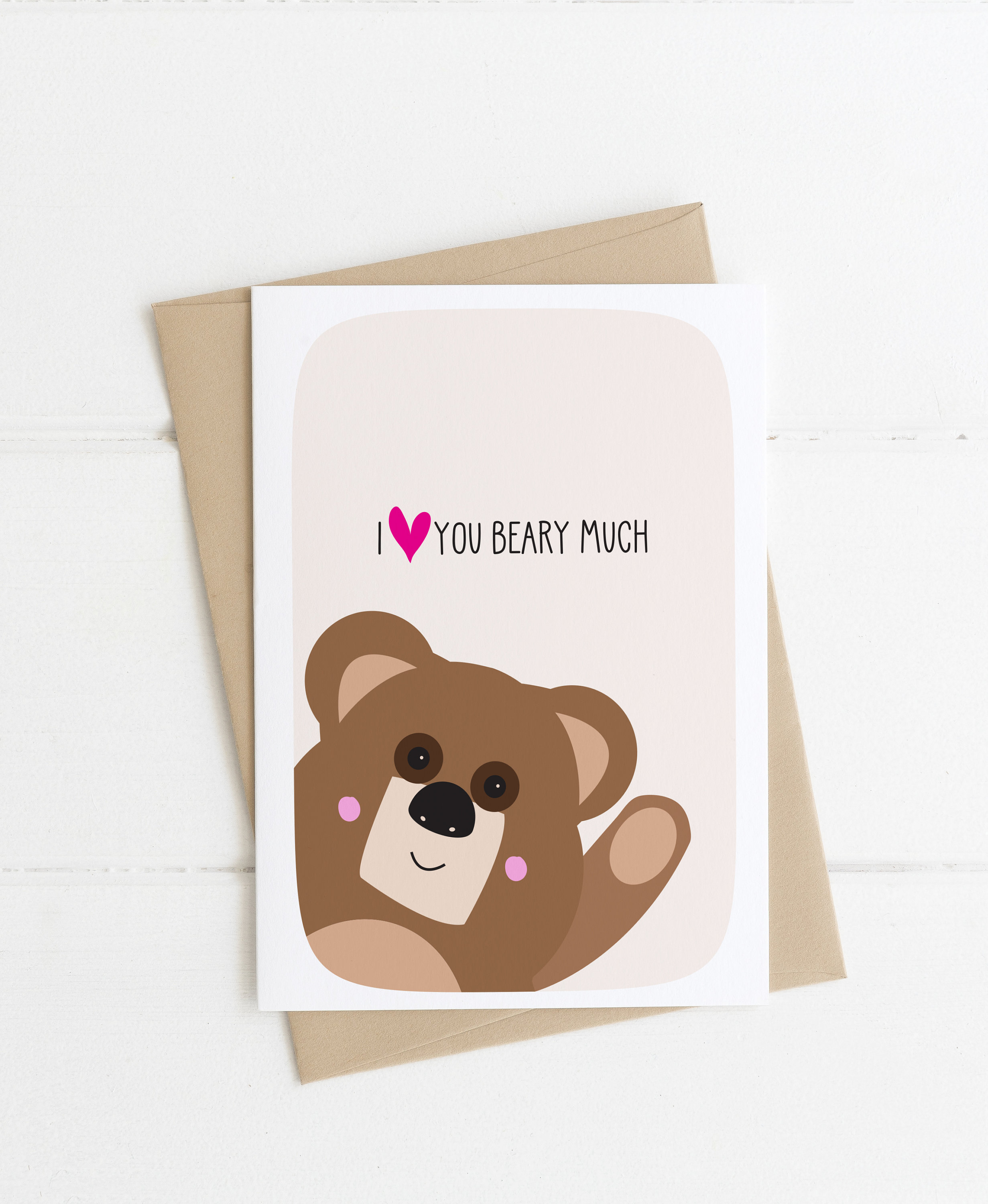 I love you beary much boyfriend girlfriend Just because | Etsy