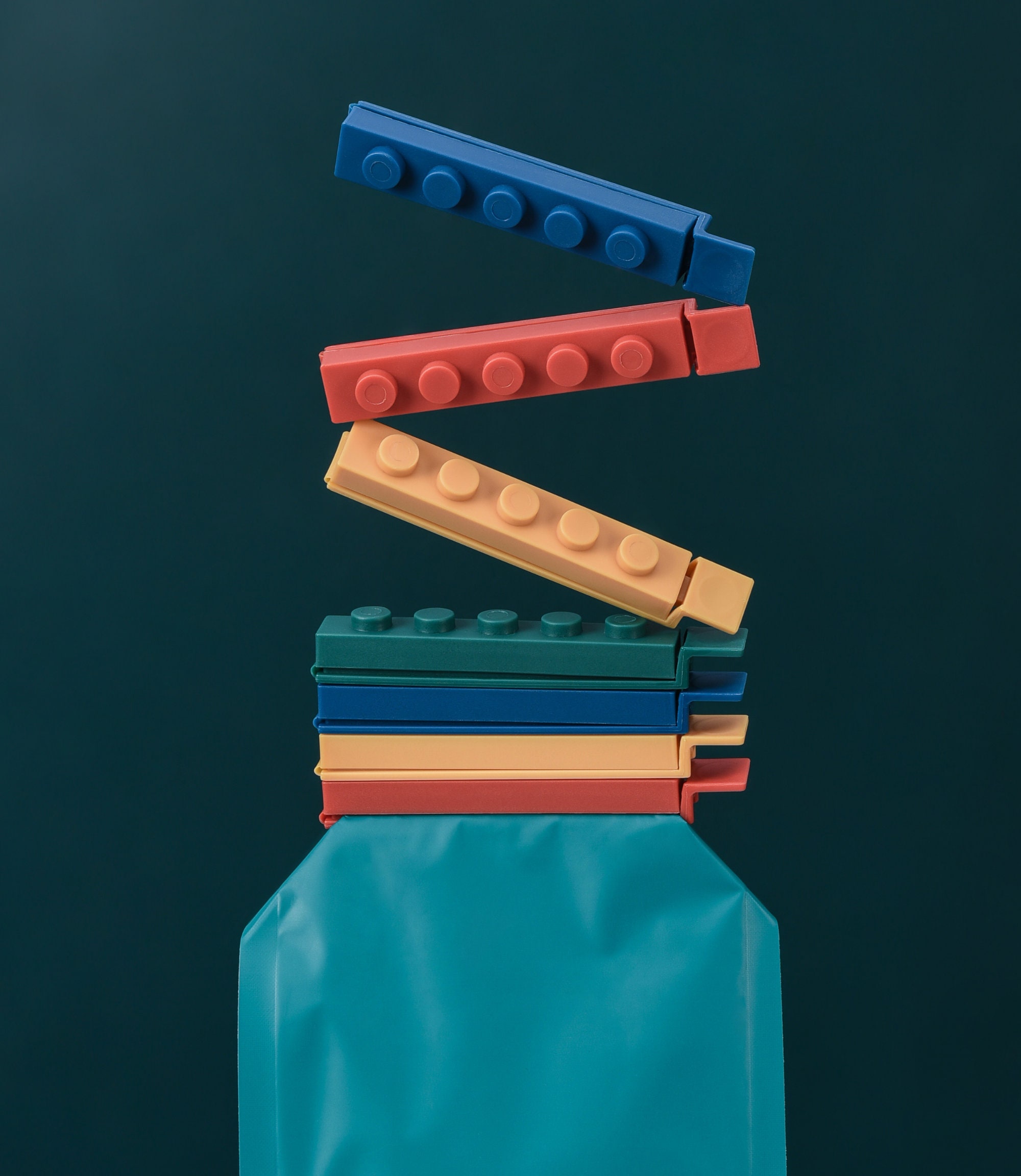 8 Large Lego Design Food Storage Chip Bag Clips Sealing Clips for